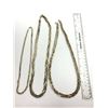 Image 3 : 3-SILVER/GOLD TONED BRAIDED NECKLACES