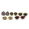 Image 1 : 5-PAIRS OF GOLD TONED MENS CUFF LINKS