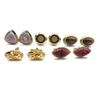 Image 2 : 5-PAIRS OF GOLD TONED MENS CUFF LINKS