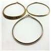 Image 2 : 3-GOLD TONED OMEGA NECKLACES & (1)GOLD TONED