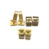 Image 2 : 3-PAIRS OF VINTAGE GOLD TONED MENS CUFF LINKS
