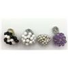 Image 2 : 4-VINTAGE STRETCHY RINGS WITH BEAD CLUSTER
