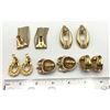 Image 2 : 4-PAIRS OF VINTAGE GOLD TONED CLIP ON EARRINGS