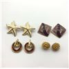 Image 1 : 4-PAIRS OF VINTAGE GOLD TONED EARRINGS