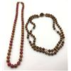 Image 1 : 2-VINTAGE BEADED NECKLACES: (1)LOOKS TO BE