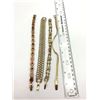 Image 3 : 4-VINTAGE GOLD TONED BRACELETS-RHINESTONES-