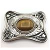 Image 1 : LARGE SILVER TONED MENS BELT BUCKLE WITH