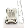 Image 2 : LARGE SILVER TONED MENS BELT BUCKLE WITH