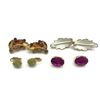 Image 1 : 4-PAIRS OF VINTAGE GOLD TONED CLIP ON EARRINGS