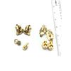 Image 2 : 4-PAIRS OF VINTAGE GOLD TONED CLIP ON EARRINGS