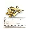 Image 2 : VINTAGE SPAIN MARKED GOLD TONED FLOWER
