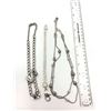 Image 1 : VINTAGE SILVER TONED JEWELRY LOT: (1)"B" MARKED