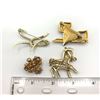 Image 2 : 4-VINTAGE GOLD TONED BROOCHES: (1)SARAH COV