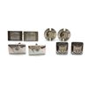 Image 1 : 4-VINTAGE SILVER TONED MENS CUFF LINKS