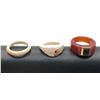 Image 1 : 3-RETRO ?PLASTIC? RINGS- (1)WEDDING BAND SET