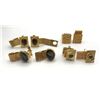 Image 1 : 4-PAIRS OF VINTAGE GOLD TONED MENS CUFF LINKS