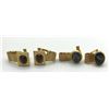 Image 2 : 4-PAIRS OF VINTAGE GOLD TONED MENS CUFF LINKS