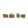 Image 3 : 4-PAIRS OF VINTAGE GOLD TONED MENS CUFF LINKS