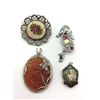 Image 1 : VINTAGE SILVER TONED JEWELRY LOT: (1)SILVER