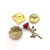 Image 2 : 4-VINTAGE GOLD TONED BROOCHES: (1)MONET