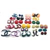Image 1 : 24-PAIRS OF 80s RETRO PIERCED EARRINGS