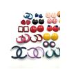 Image 2 : 24-PAIRS OF 80s RETRO PIERCED EARRINGS