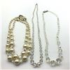 Image 1 : 3-VINTAGE BEADED NECKLACES: (1)LAYERED