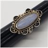 Image 1 : CII MEXICO STERLING OVAL BLUE LACE AGATE RING