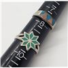 Image 2 : 5-NAVAJO STYLE STERLING RINGS (4)HAVE AN INLAY