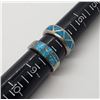 Image 3 : 5-NAVAJO STYLE STERLING RINGS (4)HAVE AN INLAY