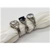 Image 2 : LOOK NEW! (3)STELRING BLING RINGS