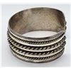 Image 2 : VINTAGE STERLING CUFF BRACELET WITH ROPE STYLE