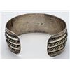Image 3 : VINTAGE STERLING CUFF BRACELET WITH ROPE STYLE