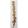 Image 2 : 7 INCH 12K GOLD FILLED PANEL BRACELET WITH