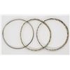 Image 2 : 3-VINTAGE STERLING BANGLES (1)MARKED TAXCO