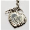 Image 2 : 7 INCH DE STERLING ID BRACELET WITH HEART CHARM