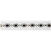 Image 3 : 7 INCH STERLING PANEL BRACELET WITH SAPPHIRE
