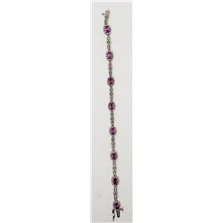 LOOKS NEW! 7 INCH TENNIS STYLE 925 BRACELET