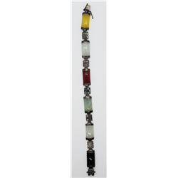 7 INCH VINTAGE ORIENTAL STYLE PANEL BRACELET