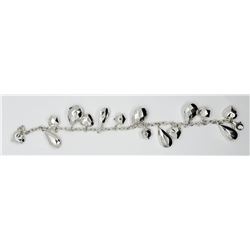 ITALY STERLING LINKED BRACELET WITH HEART &
