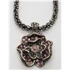 Image 2 : MILOR STERLING NECKLACE WITH FLOWER PENDANT