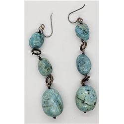GORGEOUS STERLING DANGLY EARRINGS WITH