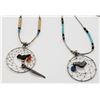 Image 2 : 2-LIQUID STERLING DREAMCATCHER NECKLACES