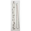 Image 1 : 2-STERLING NECKLACES/CHAING: (1)36 INCH ITALY