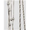Image 2 : 2-STERLING NECKLACES/CHAING: (1)36 INCH ITALY