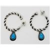 Image 1 : AMERICAN WEST STERLING HOOP EARRINGS WITH