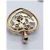 Image 4 : 3-STERLING PENDANTS: (1)CROSS (1)HEART WITH CZ &