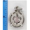 Image 4 : LARGE STERLING JUDITH RIPKA CIRCULAR PENDANT W/