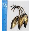 Image 3 : VINTAGE NORWAY STERLING LEAF BROOCH