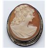 Image 2 : VINTAGE 900 STERLING CAMEO BROOCH/PENDANT